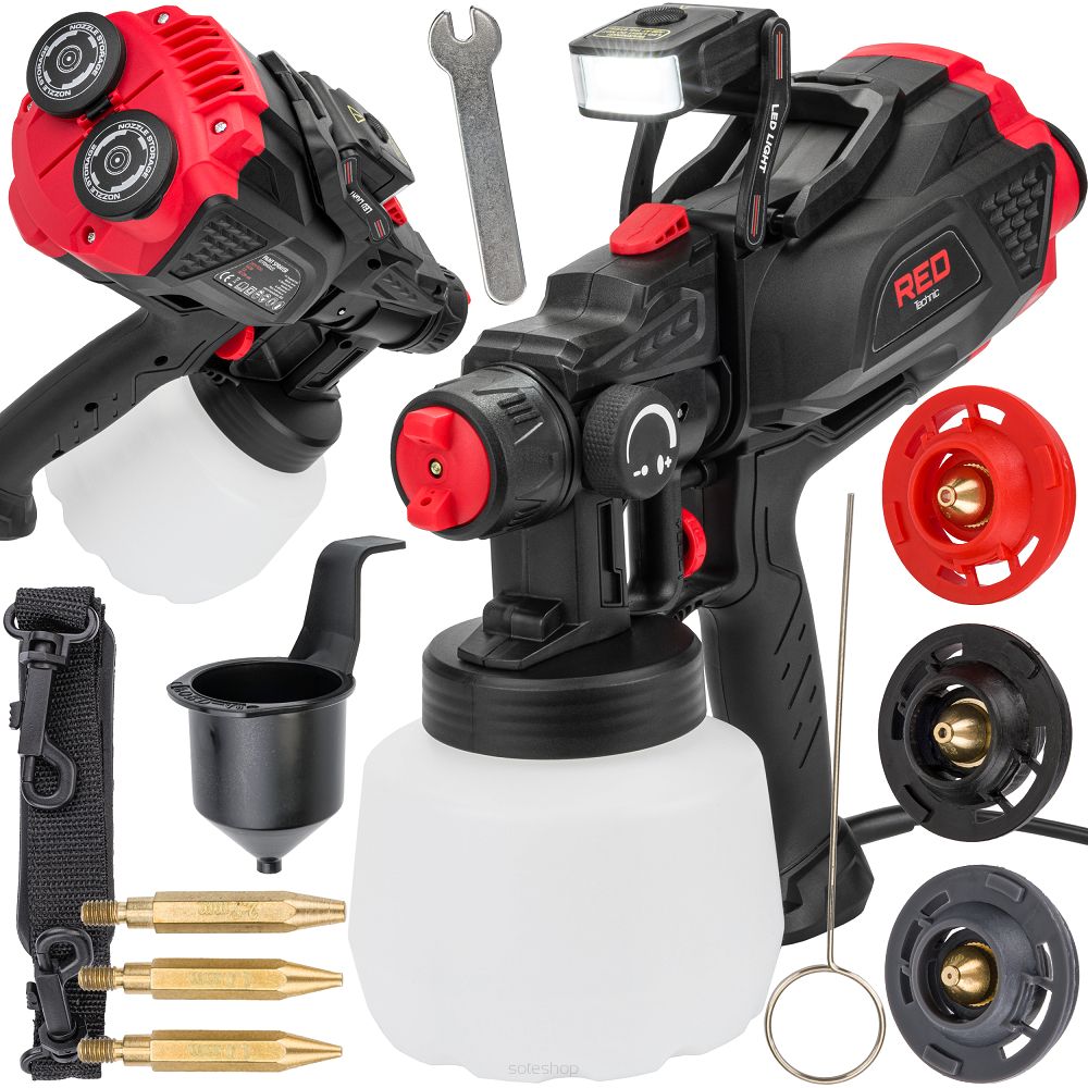 Striekacia pištoľ s LED osvetlením RTPDM0020, 650 W | RED TECHNIC – Obrázok 2