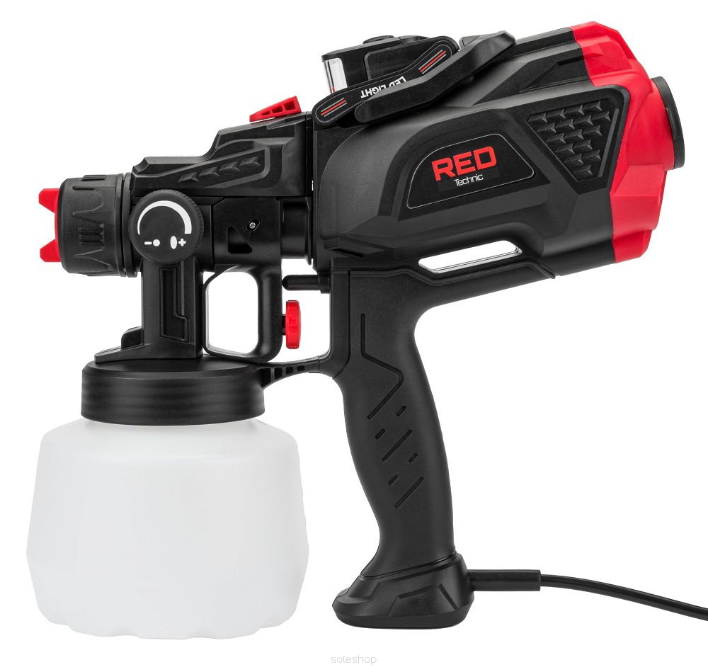 Striekacia pištoľ s LED osvetlením RTPDM0020, 650 W | RED TECHNIC – Obrázok 4