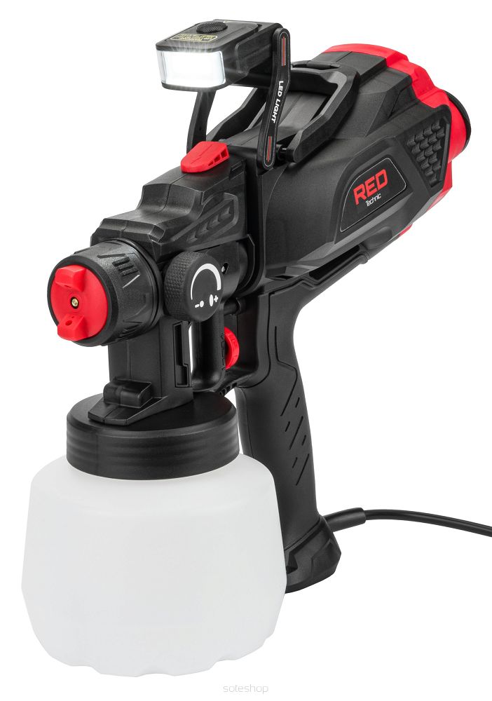 Striekacia pištoľ s LED osvetlením RTPDM0020, 650 W | RED TECHNIC – Obrázok 10