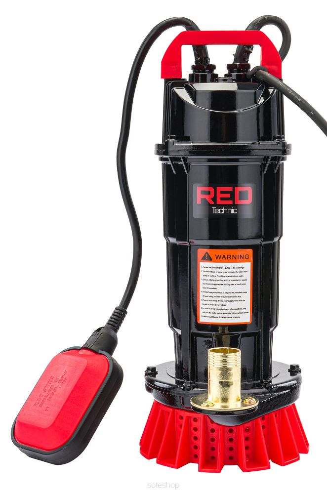 Ponorné čerpadlo s plavákom RTPDW0073, 650W, 8000 l/h | RED TECHNIC – Obrázok 3