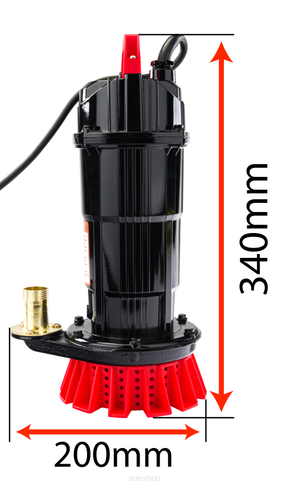 Ponorné čerpadlo s plavákom RTPDW0073, 650W, 8000 l/h | RED TECHNIC – Obrázok 5