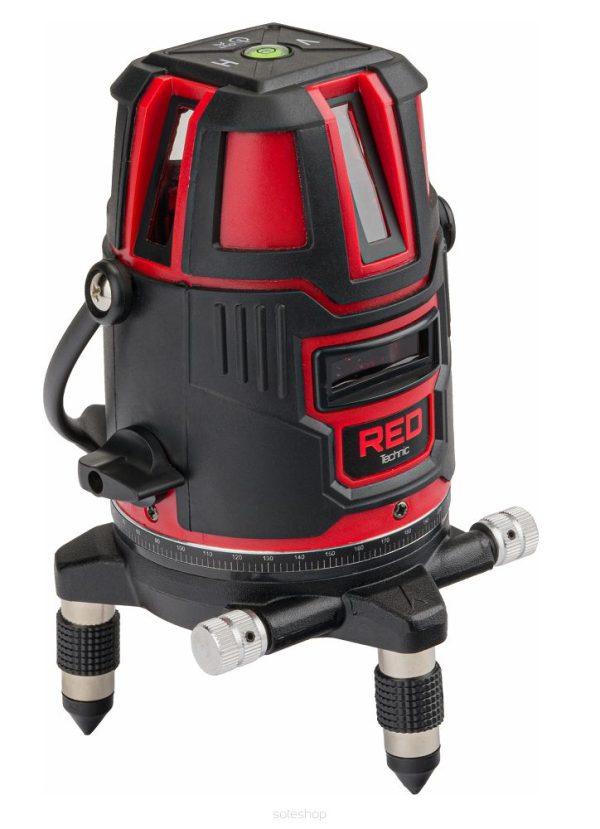 Krížový laser červený RTPLK0037, 360 stupňov | RED TECHNIC – Obrázok 3