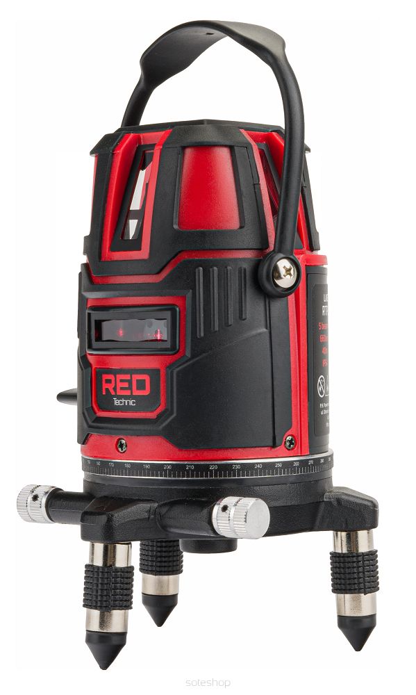 Krížový laser červený RTPLK0037, 360 stupňov | RED TECHNIC – Obrázok 4