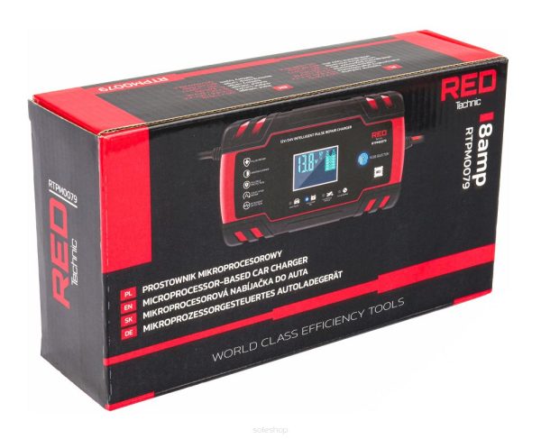 Nabíjačka mikroprocesorová RTPM0079, 12V/24V | RED TECHNIC – Obrázok 6