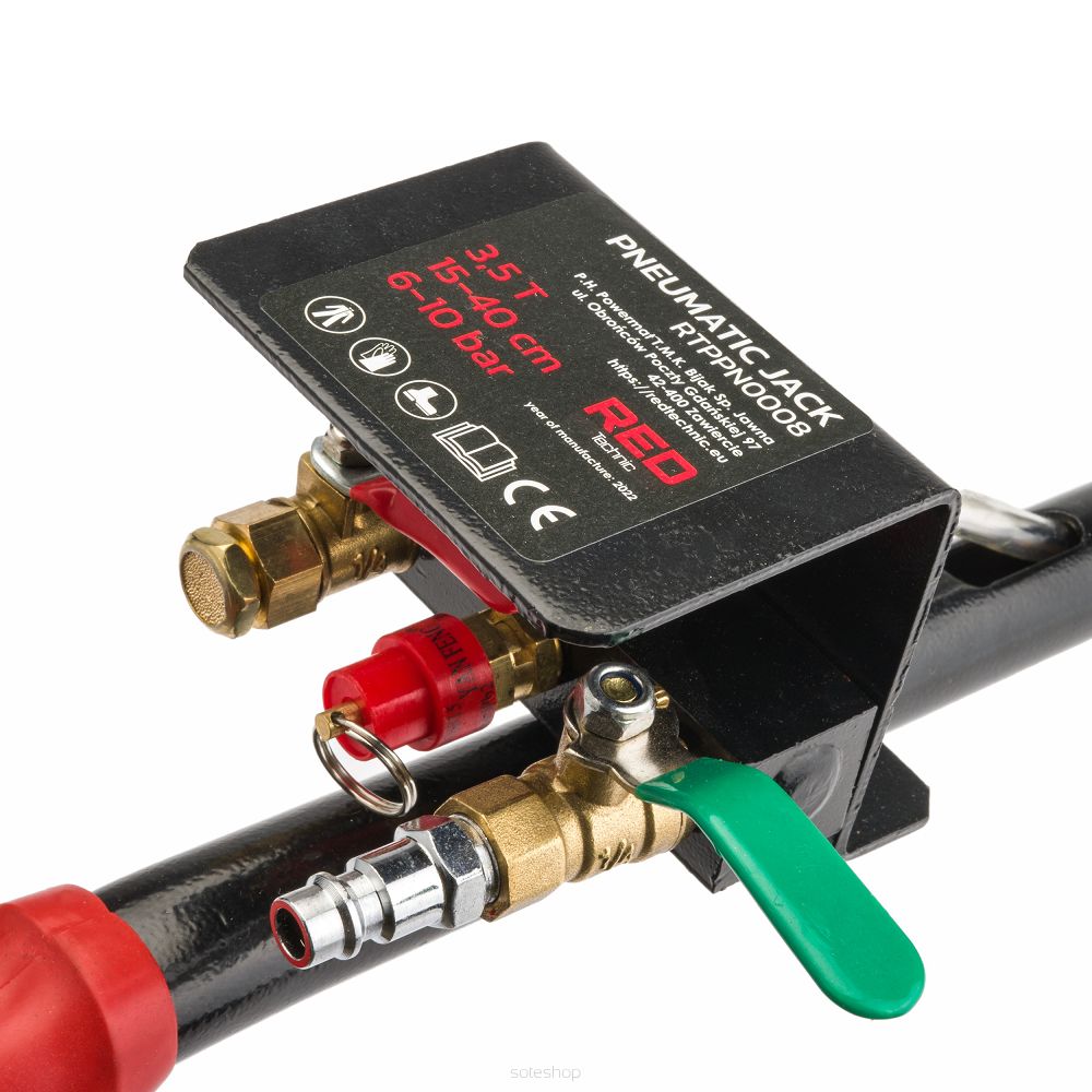 Pneumatický zdvihák RTPPN0008, 3,5T | RED TECHNIC – Obrázok 8