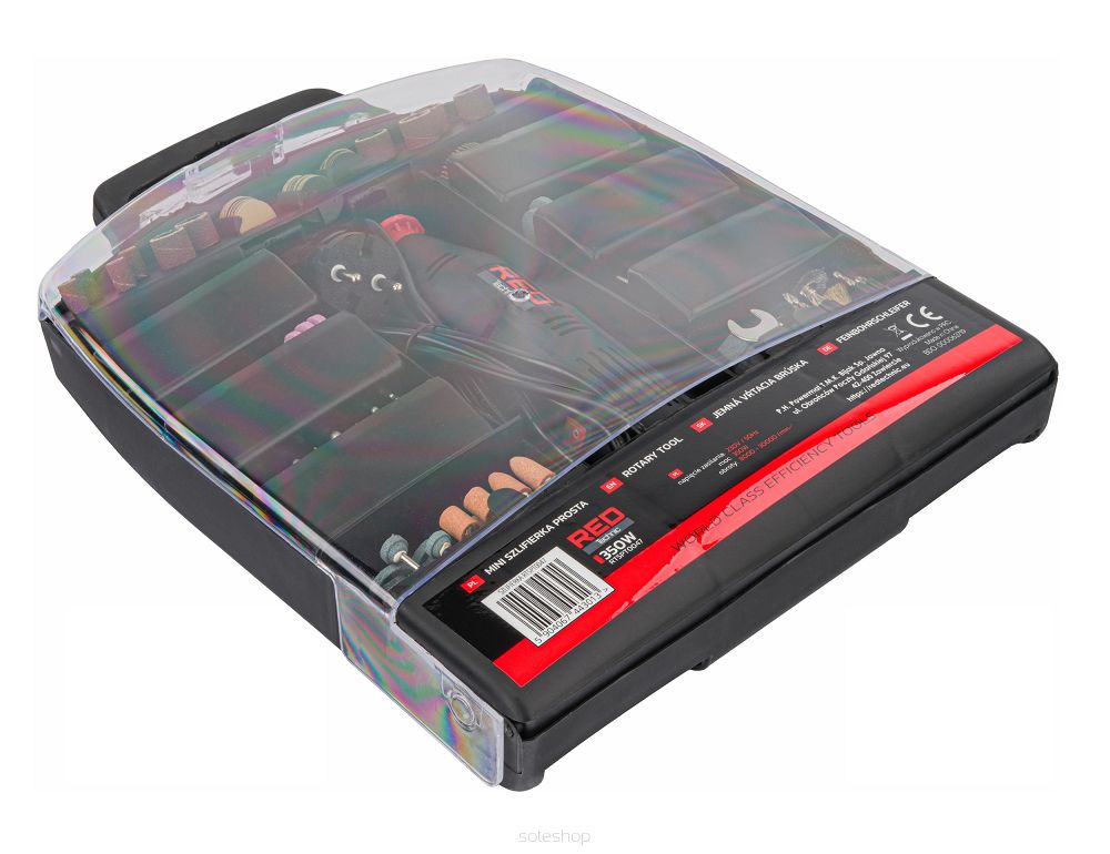 Mini brúska s príslušenstvom RTSPT0047, 300 dielov, 350 W | RED TECHNIC – Obrázok 3