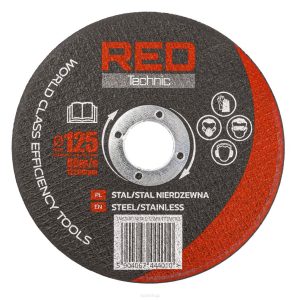 Kotúč rezný na kov 125×1,0x22,2mm RTTDM0102 RED TECHNIC