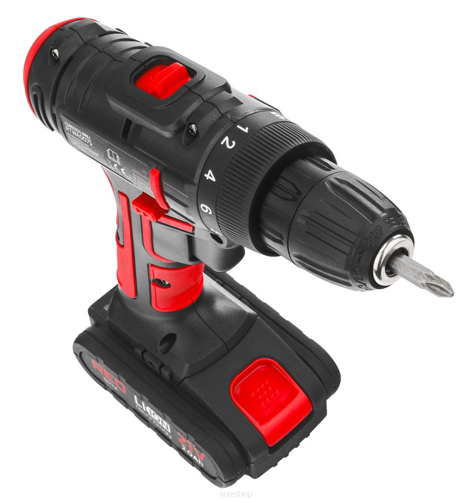 Akumulátorový skrutkovač RTWA0076, nárazový, 20V | RED TECHNIC – Obrázok 2