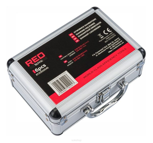 Sada diamantových korunkových vrtákov RTZOD0045, 5 ks | RED TECHNIC – Obrázok 12
