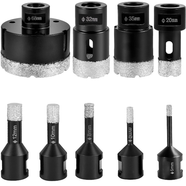 Sada 9ks Vykružovacích Vrtákov S Boxom (5-68mm)