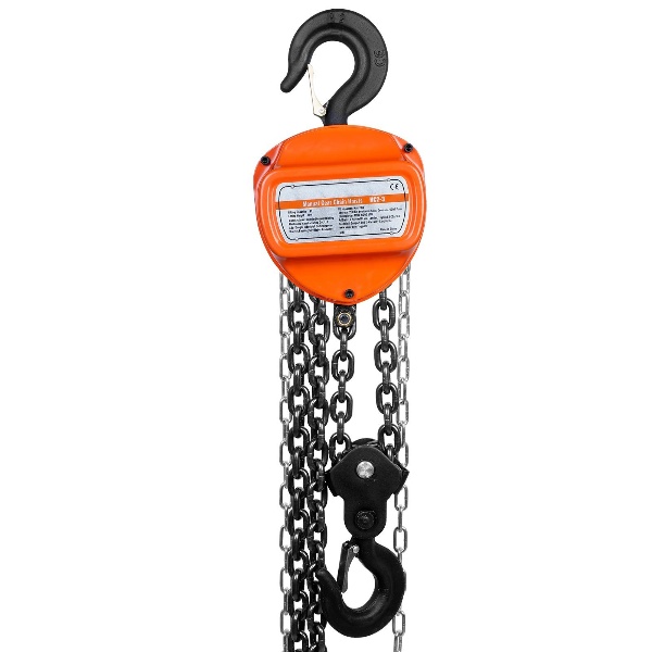 Reťazová Kladka 3 Metrová, Oranžová (Max. 500kg) – Obrázok 2