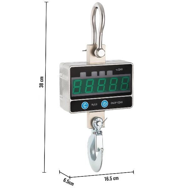 Závesná Váha 1000kg (S Presnosťou 1000g) – Obrázok 2