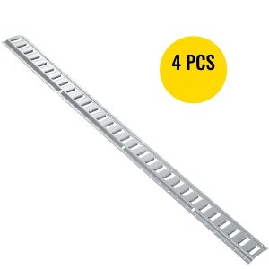 Upevňovacie Koľajnice 4ks 2,4m (Strieborné)