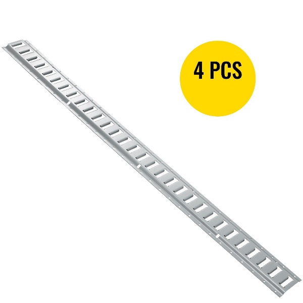 Upevňovacie Koľajnice 4ks 2,4m (Strieborné)