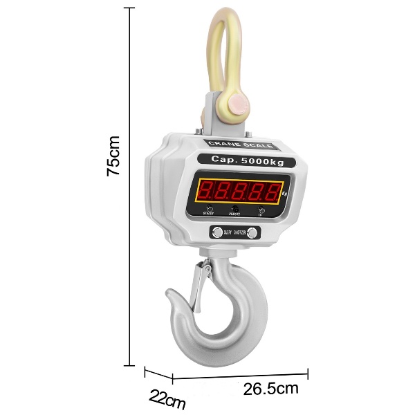 Závesná Váha 5000kg (S Presnosťou 100g) – Obrázok 2