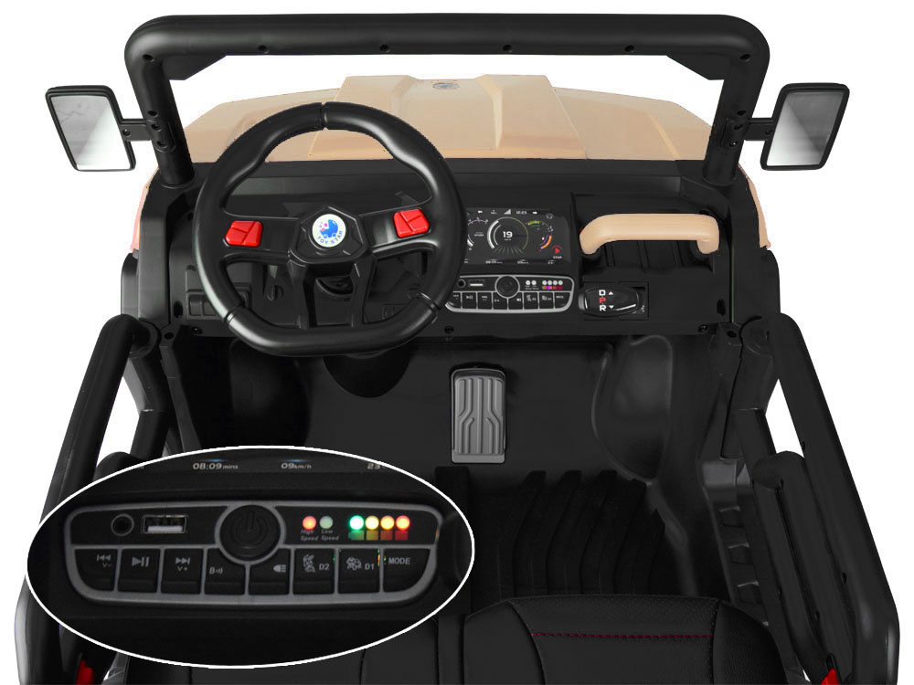 Elektrické autíčko Farmer Truck 4x6 24V so sklápačkou bežové – Obrázok 6