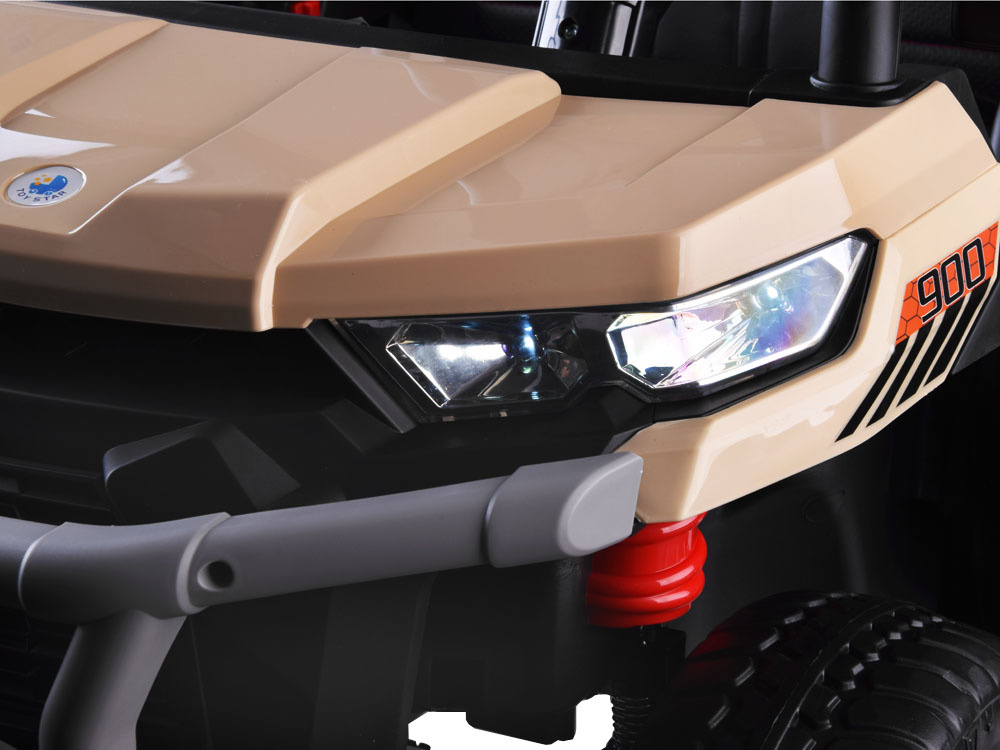 Elektrické autíčko Farmer Truck 4x6 24V so sklápačkou bežové – Obrázok 2