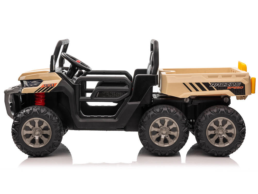 Elektrické autíčko Farmer Truck 4x6 24V so sklápačkou bežové – Obrázok 7