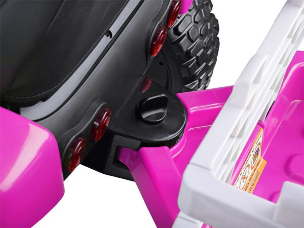 Detský elektrický traktor s vlečkou ružový J-PA0242 RO – Obrázok 4