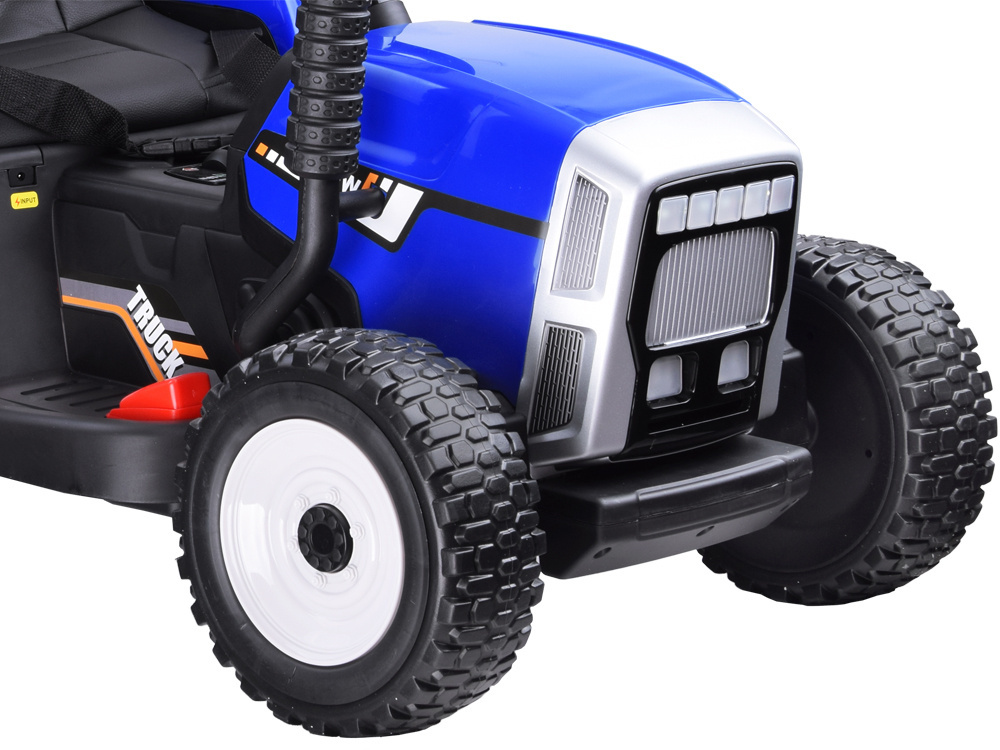 Detský elektrický traktor s vlečkou modrý J-PA0242 NI – Obrázok 3