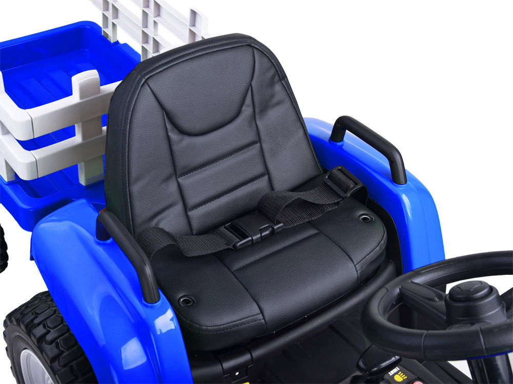 Detský elektrický traktor s vlečkou modrý J-PA0242 NI – Obrázok 2