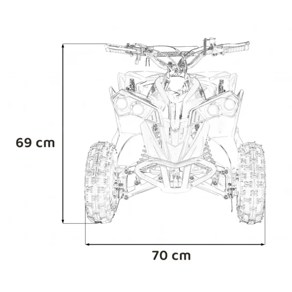 Benzínová štvrtkolka RENEGADE HighPer 49CC – Obrázok 3
