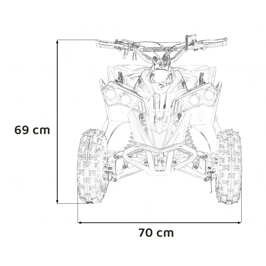 Benzínová štvrtkolka RENEGADE HighPer 49CC – Obrázok 3