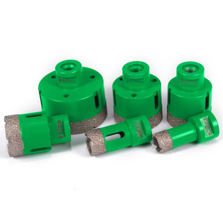 Sada 6 Ks Diamantových Vykružovacích Vrtákov (20mm-68mm) + 2 Kotúče (125mm) – Obrázok 4