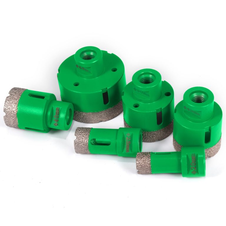Sada 6 Ks Diamantových Vykružovacích Vrtákov (20mm-68mm) + 2 Kotúče (125mm) – Obrázok 3
