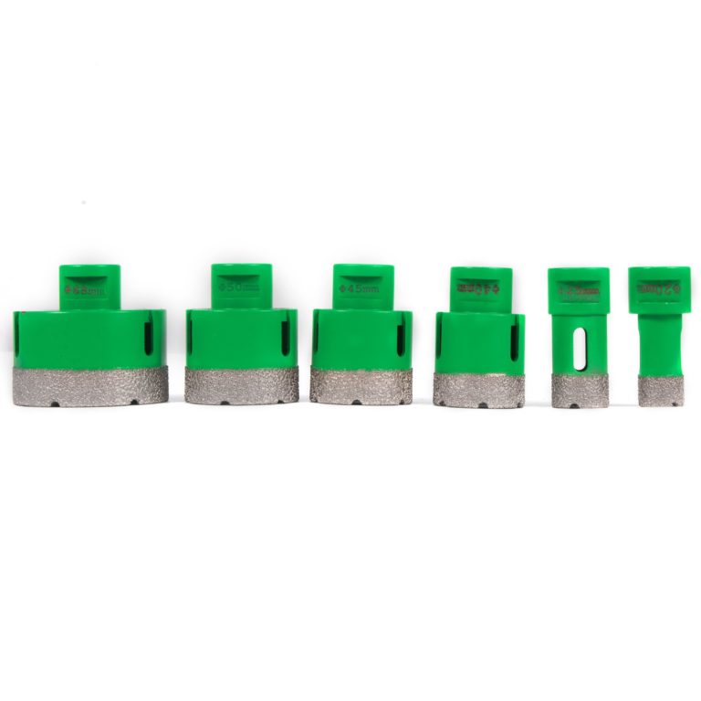 Sada 6 Ks Diamantových Vykružovacích Vrtákov (20mm-68mm) + 2 Kotúče (125mm) – Obrázok 5