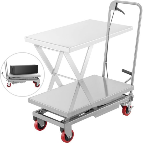 Hydraulický Nožnicový Vozík (Strieborný) – Obrázok 7