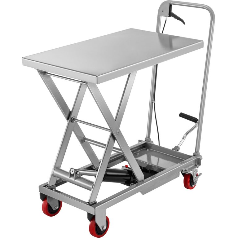 Hydraulický Nožnicový Vozík (Strieborný) – Obrázok 4