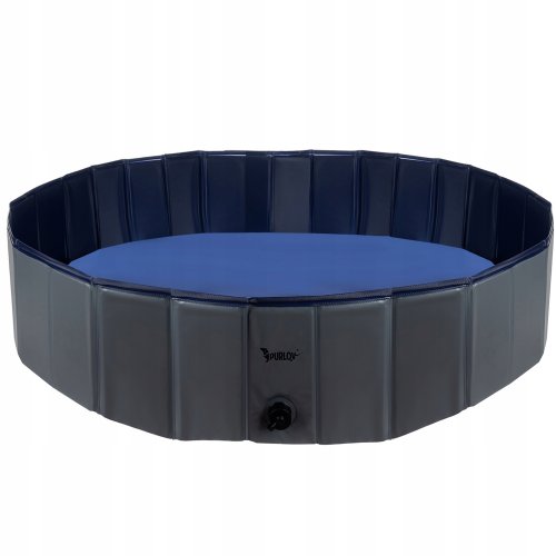 Purlov 23831 Skladací bazénik pre psov 120 x 30 cm, modro-sivý – Obrázok 6