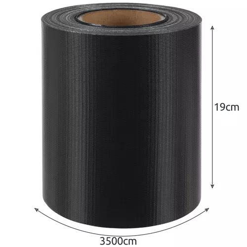 Plotová tieniaca fólia 19 cm x 35 m, 450g/m2 hnedá – Obrázok 7
