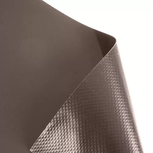 Plotová tieniaca fólia 19 cm x 35 m, 450g/m2 hnedá – Obrázok 2