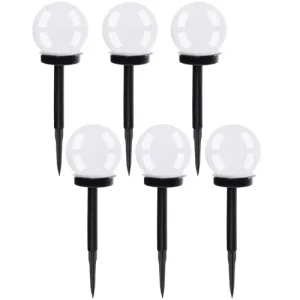 Gardlov 23562 Záhradná solárna lampa guľa 9 cm, IP44, 6 ks