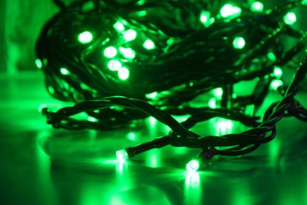 Reťaz MagicHome Vianoce Orion, 100 LED zelené, 8 funkcií, 230V, 50 Hz, IP20, interiér, osvetlenie, L-10 m – Obrázok 3