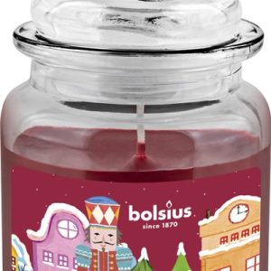 Sviečka Bolsius Big Jar, Luskáčik, Vianoce, vonná, vianočná, get cosy (pečené jablko a škorica), 32 hod., 79x129 mm, v skle