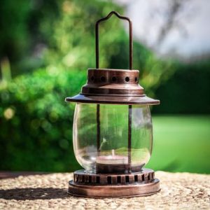 Lampáš MagicHome CL0135, 190 mm, Cu, na čajovú sviečku