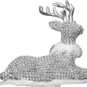 Dekorácia MagicHome Vianoce, Sob sediaci, 19x17 cm