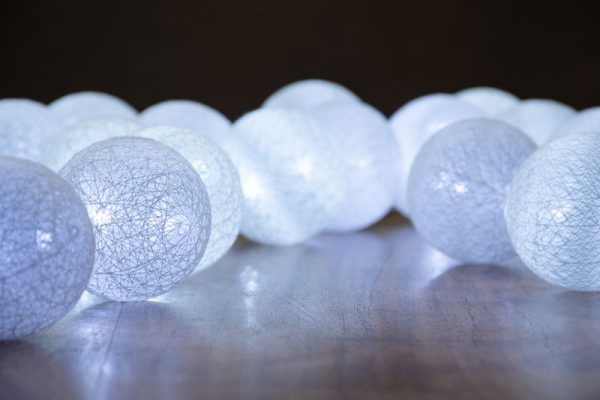 Reťaz MagicHome Cottonball, White, 16x LED studená biela, IP20, jednoduché svietenie, osvetlenie, L-3 m – Obrázok 3