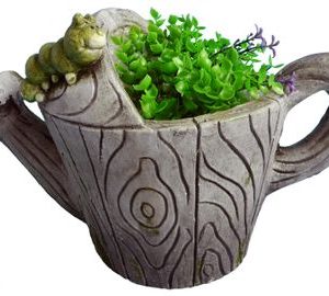 Dekorácia MagicHome Gecco, Konva/kvetináč, magnesia, 36x22x23 cm