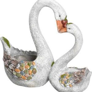 Dekorácia MagicHome Gecco, Labute, magnesia, 49x23x45 cm