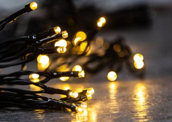 Reťaz MagicHome Vianoce CEIBO, 48 LED teplá biela, 8 funkcií, časovač, 3xAA, exteriér, osvetlenie, L-3,50 m – Obrázok 4