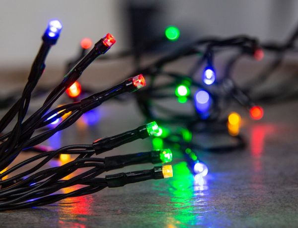 Reťaz MagicHome Vianoce CEIBO, 48 LED multicolor, 8 funkcií, časovač, 3xAA, exteriér, osvetlenie, L-3,50 m – Obrázok 4