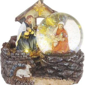Dekorácia MagicHome Vianoce, Betlehem, 2 LED teplá biela, 2xAAA, interiér, 11x9,50x10 cm., sellbox 6 ks