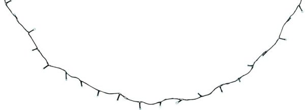 Reťaz MagicHome Vianoce CEIBO, 192 LED studená biela, 3xAA, časovač, exteriér, osvetlenie, L-14,30 m – Obrázok 2