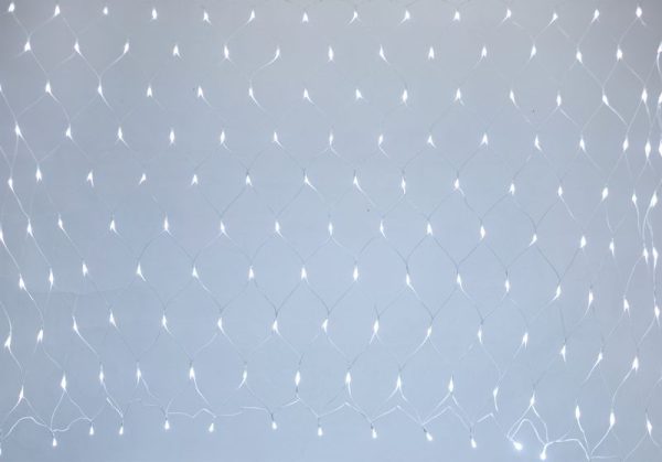 Reťaz MagicHome Vianoce MULTI CONNECT Netled, 160 LED studená biela, jednoduché svietenie, biely kábel, 230 V, 50 Hz, IP44, bez zdroja, exteriér, osvetlenie, L-1x2 m – Obrázok 3