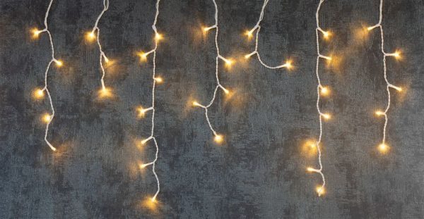 Reťaz MagicHome Vianoce Icicle, 360 LED teplá biela, jednoduché svietenie, časovač, 230 V, 50 Hz, IP44, exteriér, osvetlenie, L-10 m – Obrázok 5