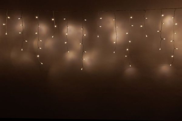 Reťaz MagicHome Vianoce Icicle, 360 LED teplá biela, jednoduché svietenie, časovač, 230 V, 50 Hz, IP44, exteriér, osvetlenie, L-10 m – Obrázok 2